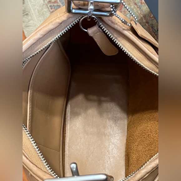 Vintage Coach Legacy Bag 9966 Camel w/Silver Nickel Hardware - Picture 5 of 14